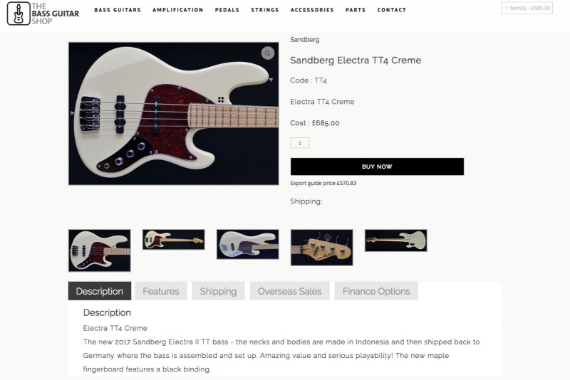 the bass guitar shop