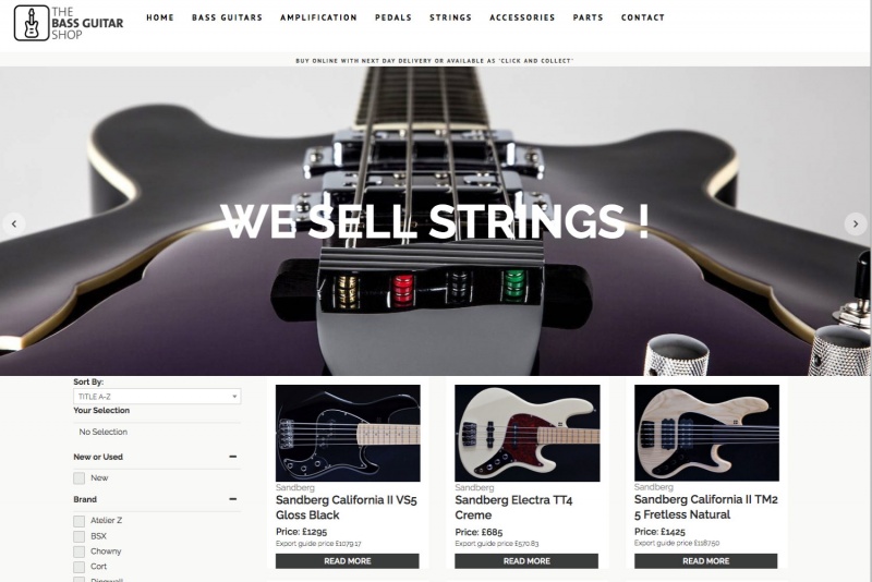 the bass guitar shop